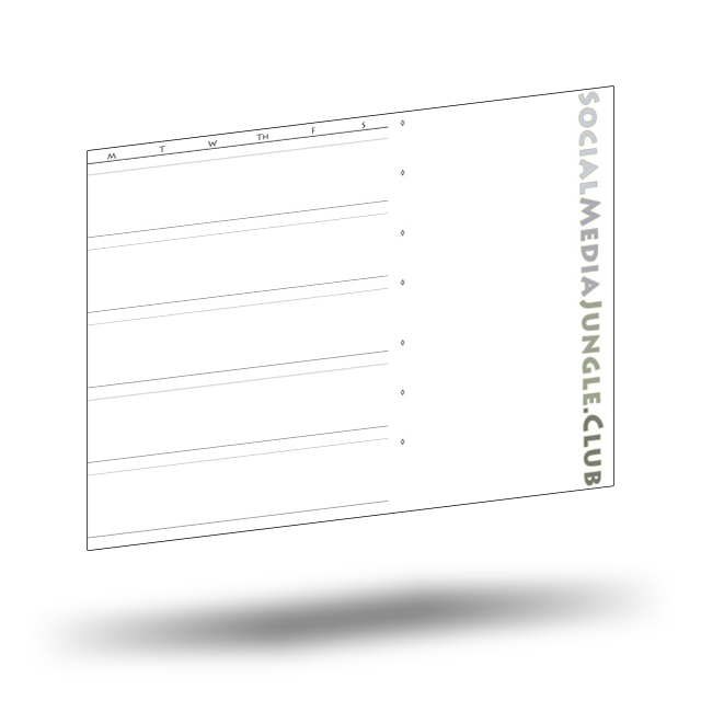 CJ’s Monthly Content Calendar Template